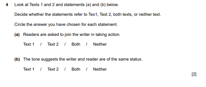 GCE O-Level 1184 English Language Specimen Paper 2 Section A